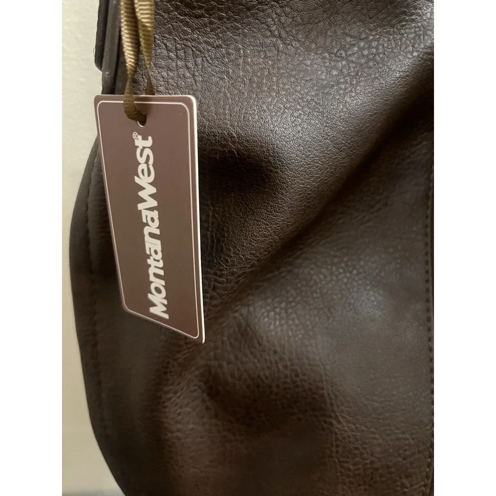 NWT Montana West Women's Handbag Brown Hobo Bag Ivory Wallet Bowknot